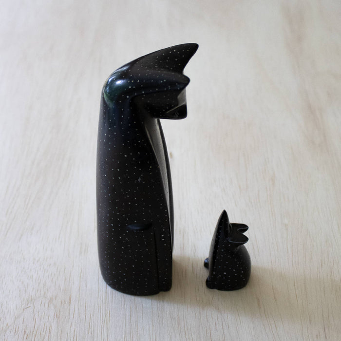 Cat and Mouse | Carved Soapstone Figurine | Fair Trade | Made in Kenya