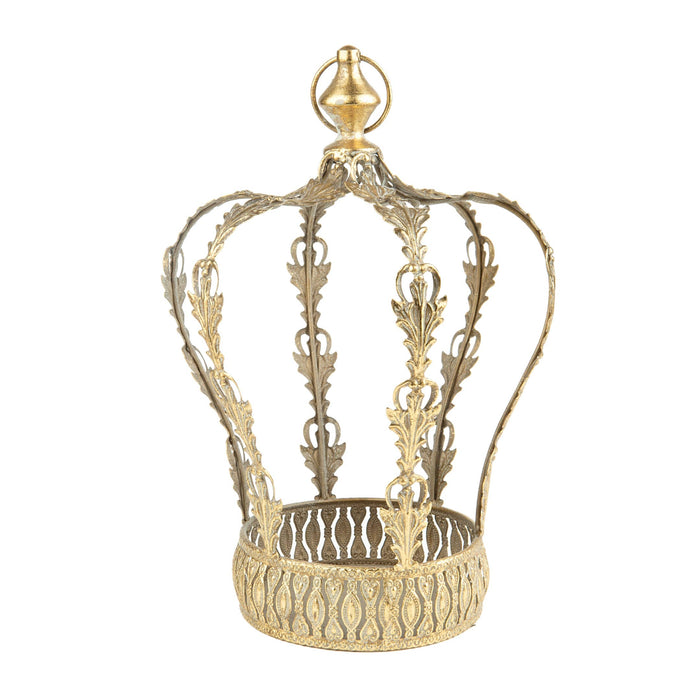 Antique Gold Metal Crown | French Country Home Decor