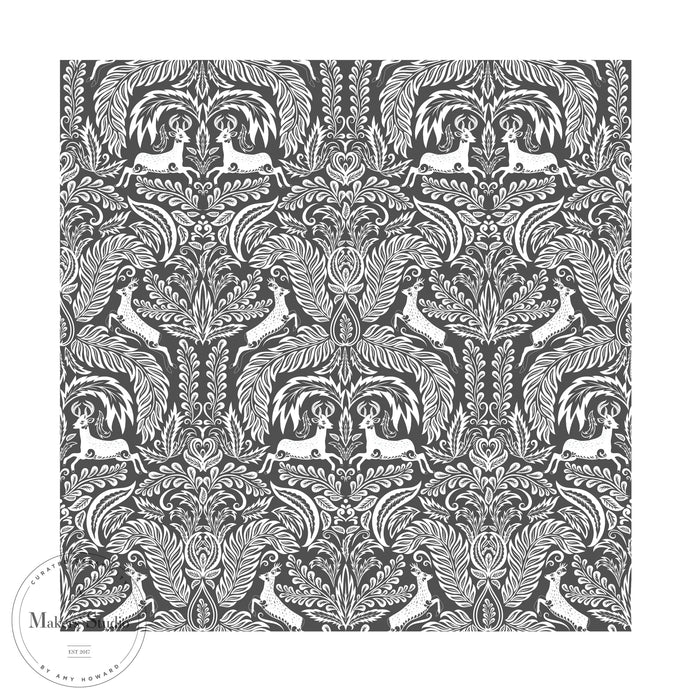 ACANTHUS RAM | 12 x 12 MESH STENCIL by A Makers Studio | Pattern Adhesive Screen Print