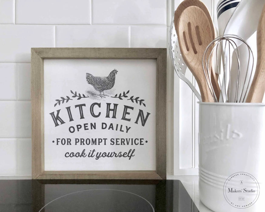 COOK IT YOURSELF - MESH STENCIL by A Makers Studio | Adhesive Screen Print