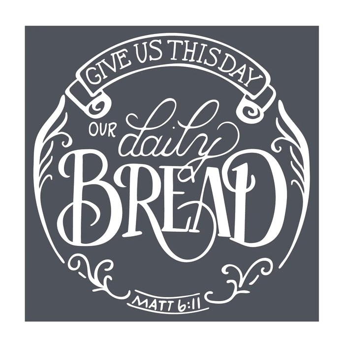 Our Daily Bread Mesh Stencil 12" x 12"