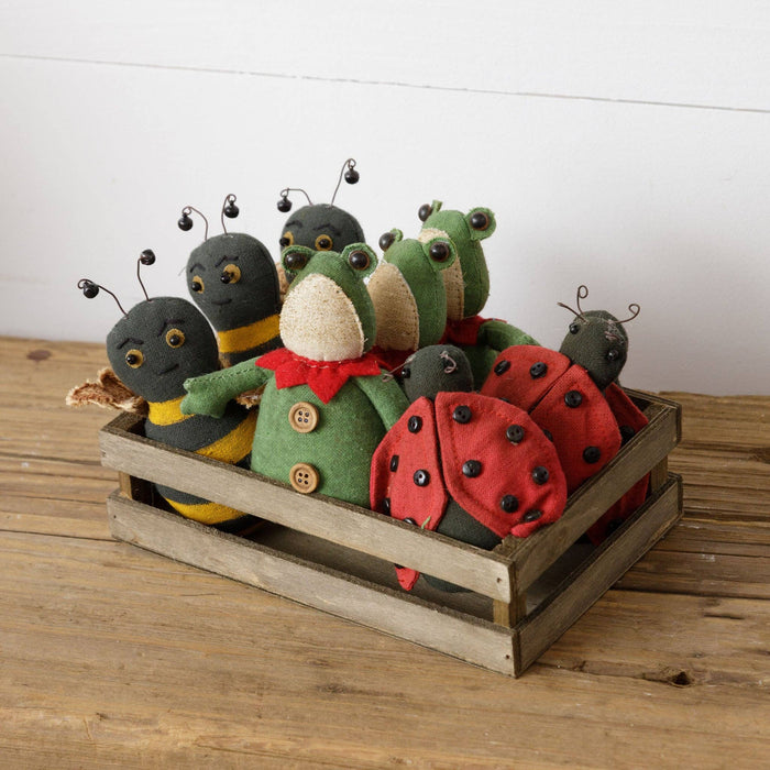 Bumblebee, Ladybug, or Frog Shelf Sitter