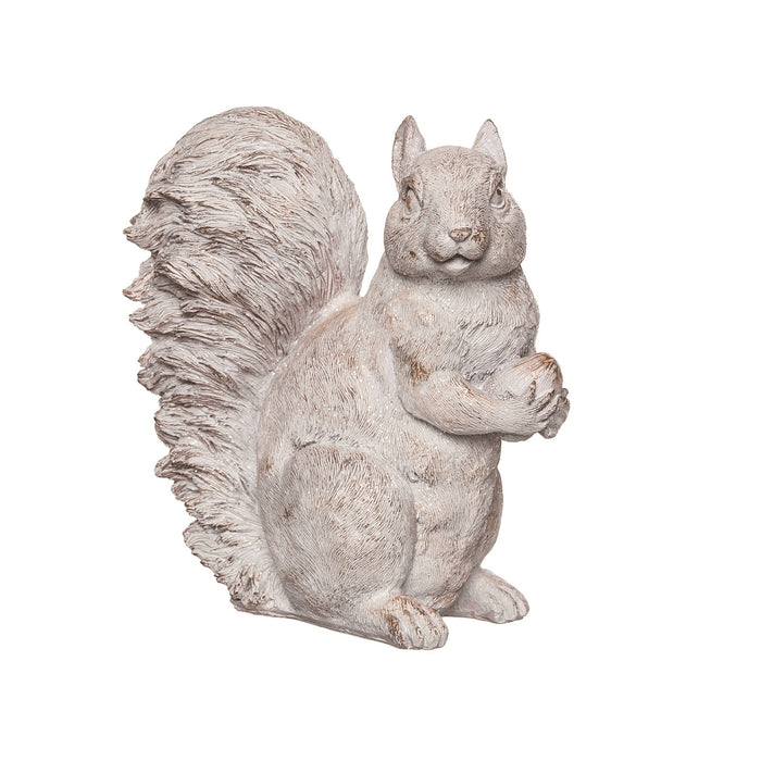 Whitewashed Squirrel Statue |