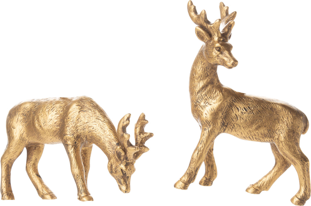 Golden Reindeer Ornament | Christmas & Holiday Home Decor