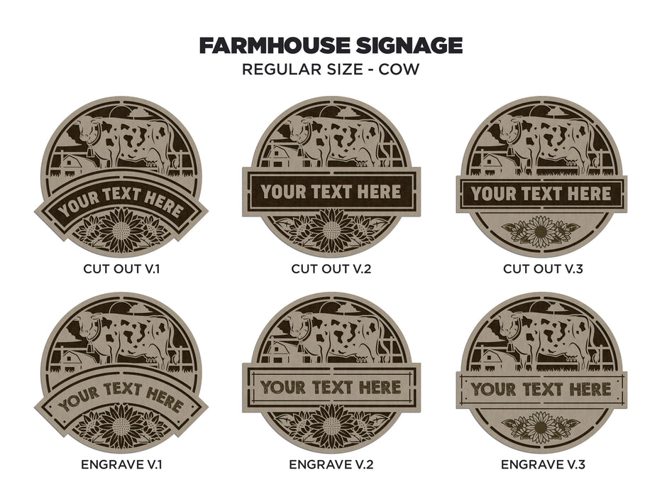 Farmhouse Signage (10.5" x 10.5") Choice of themes