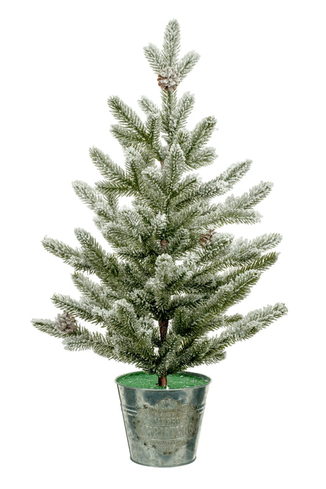 Starlight Trading Co. Ltd. - Green Snow-Covered Coniferous Fir Faux Tree
