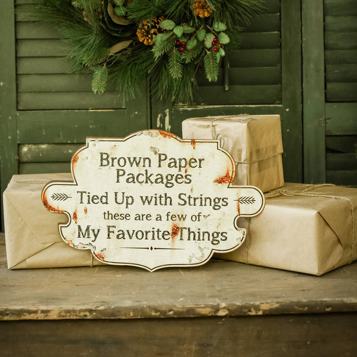 Favorite Things Metal Sign | 11 x 17 | Holiday Home Decor