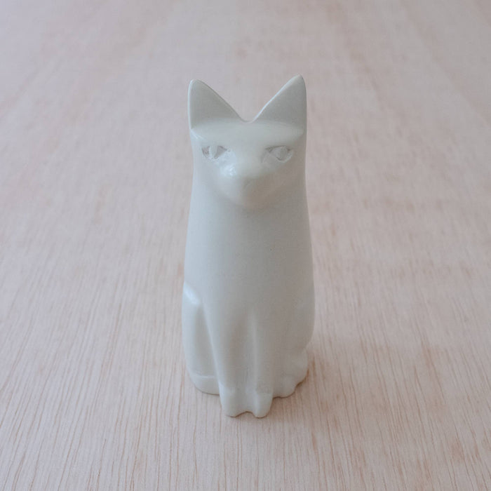 Sitting Cat | Natural Carved Soapstone | Handmade | Fair Trade in Kenya