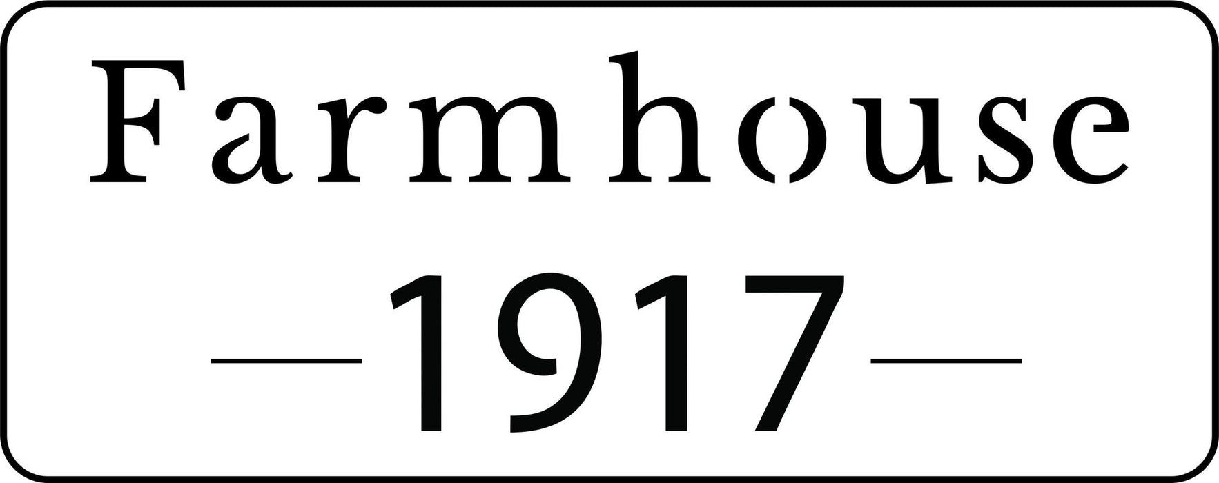 Farmhouse 1917 Stencil