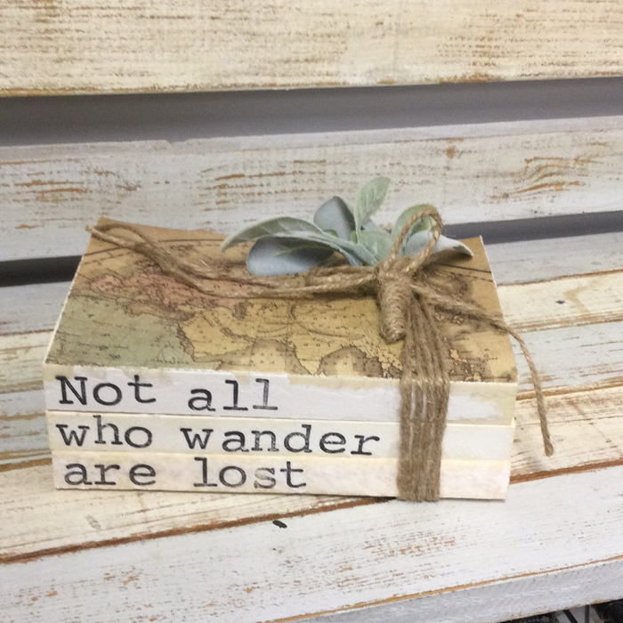 Not All Who Wander are Lost Book Stack