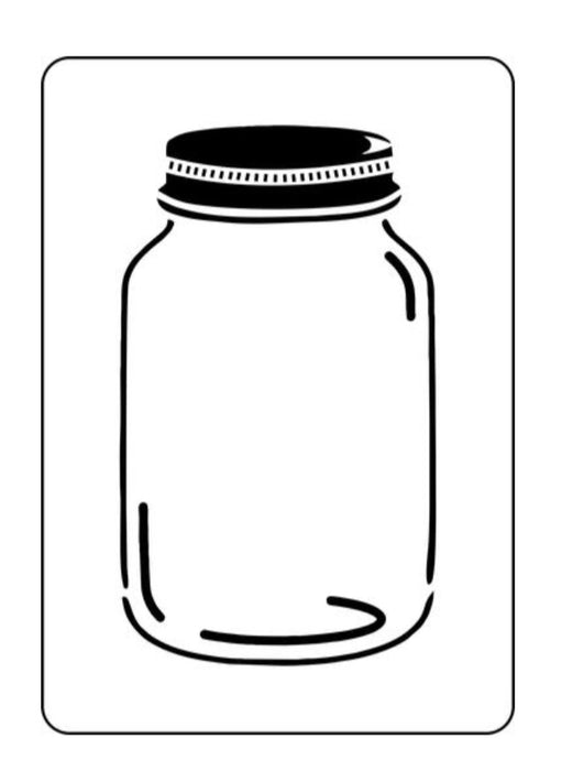 Canning Jar Stencil