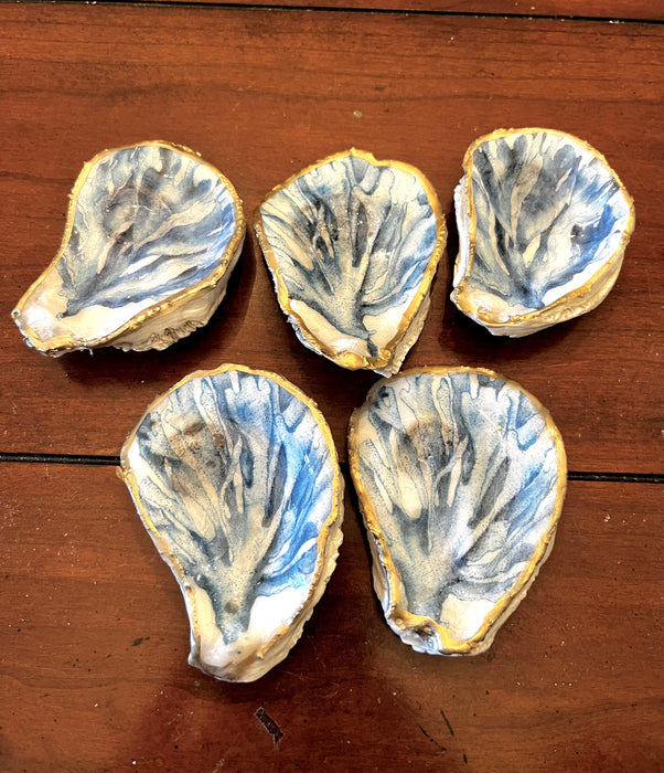 Oyster shells trinket dish