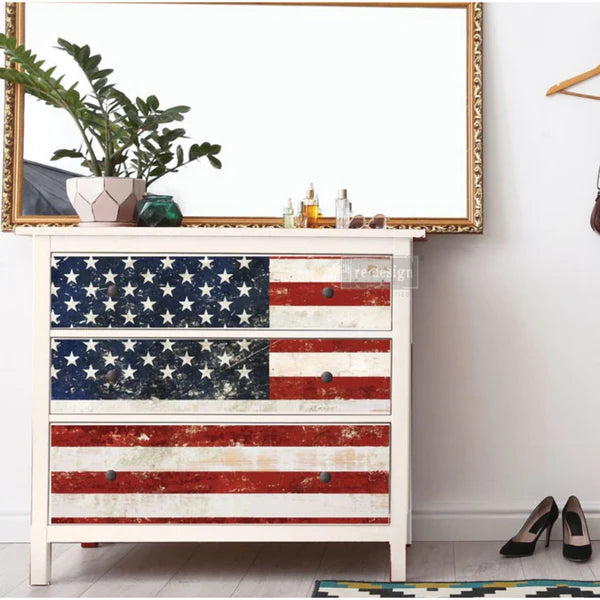 America | Full Size 30 x 23 | Furniture Transfer by Redesign with Prima
