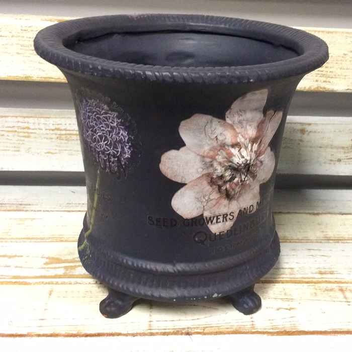 Large Ceramic Pot with Feet