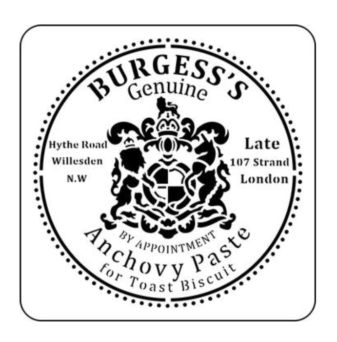 Anchovy Paste Label Stencil