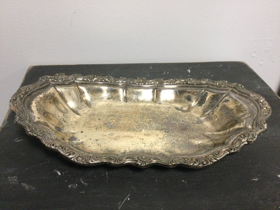 Small vintage silver plate tray