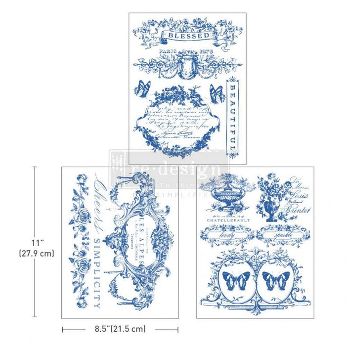 Lovely Labels | Middy Transfers | Redesign with Prima | Furniture Rub-ons | 3 SHEETS, 8.5X11