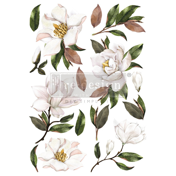 Magnolia | Full Size Decor Transfer | Redesign with Prima