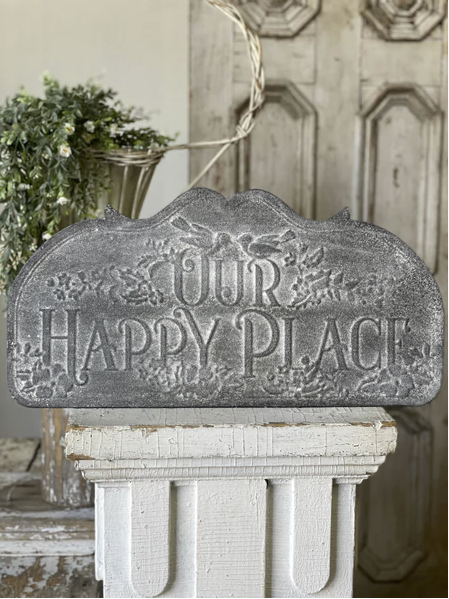 Our Happy Place Sign | 24"