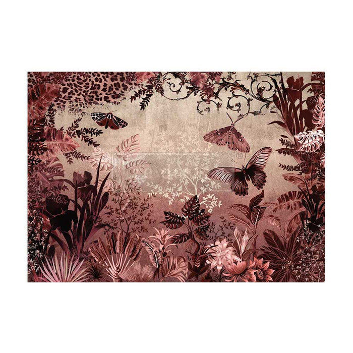 A1 DECOUPAGE FIBER | SEPIA RAINFOREST by Redesign with Prima