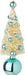 vintage inspired blue bauble bottle brush christmas tree
