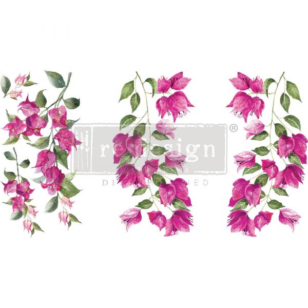 WILD FLOWERS transfer – 3 SHEETS, 6″X12″